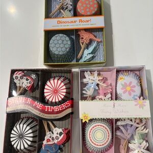 Party Baking Cases & Toppers NWT - 3 packs of 24 - Purchased from Home Goods